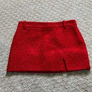 Zara Red Mini Skirt